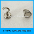 Neodymium magnetic hook Round Bases with Hooks